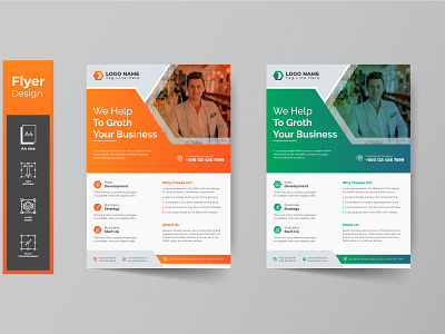 corporate flyer design template