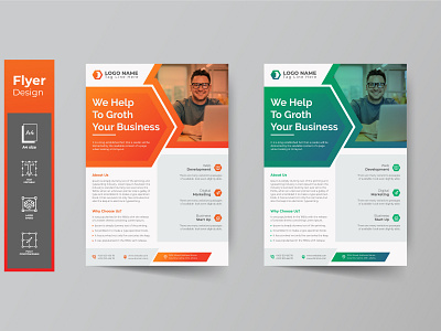 Corporate Business flyer Design template