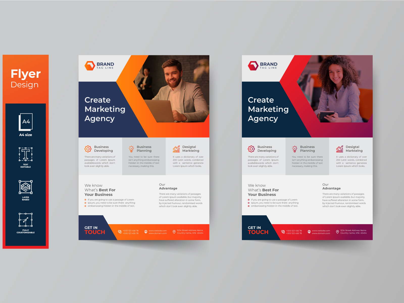 Corporate Business Flyer Design Template By Shahin Uddin On Dribbble