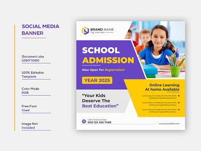 Admission Banner designs, themes, templates and downloadable graphic  elements on Dribbble
