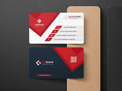 Modern corporate business card template design