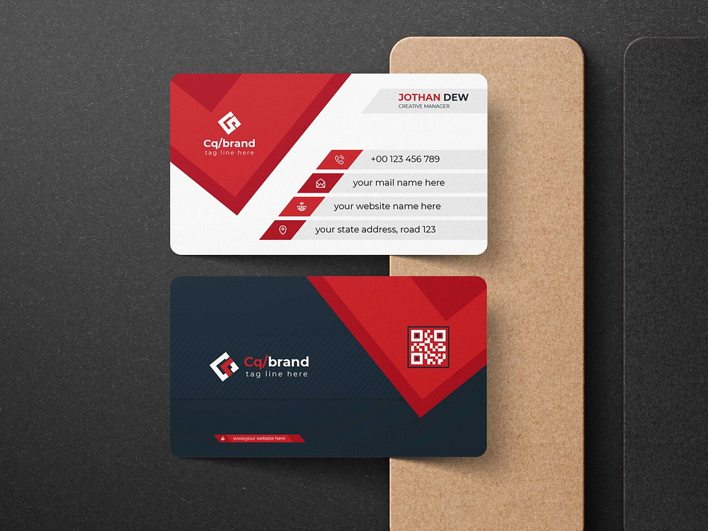 Modern corporate business card template design by Shahin Uddin on Dribbble