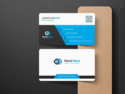 Modern corporate business card template design