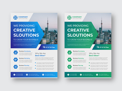 corporate flyer template design