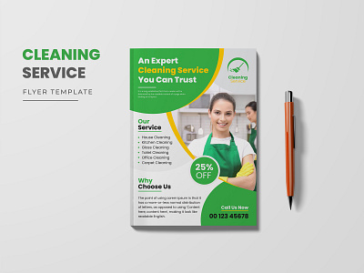 Cleaning Services Flyer Template professional cleaning service