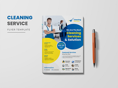 Cleaning Services Flyer design Template clean