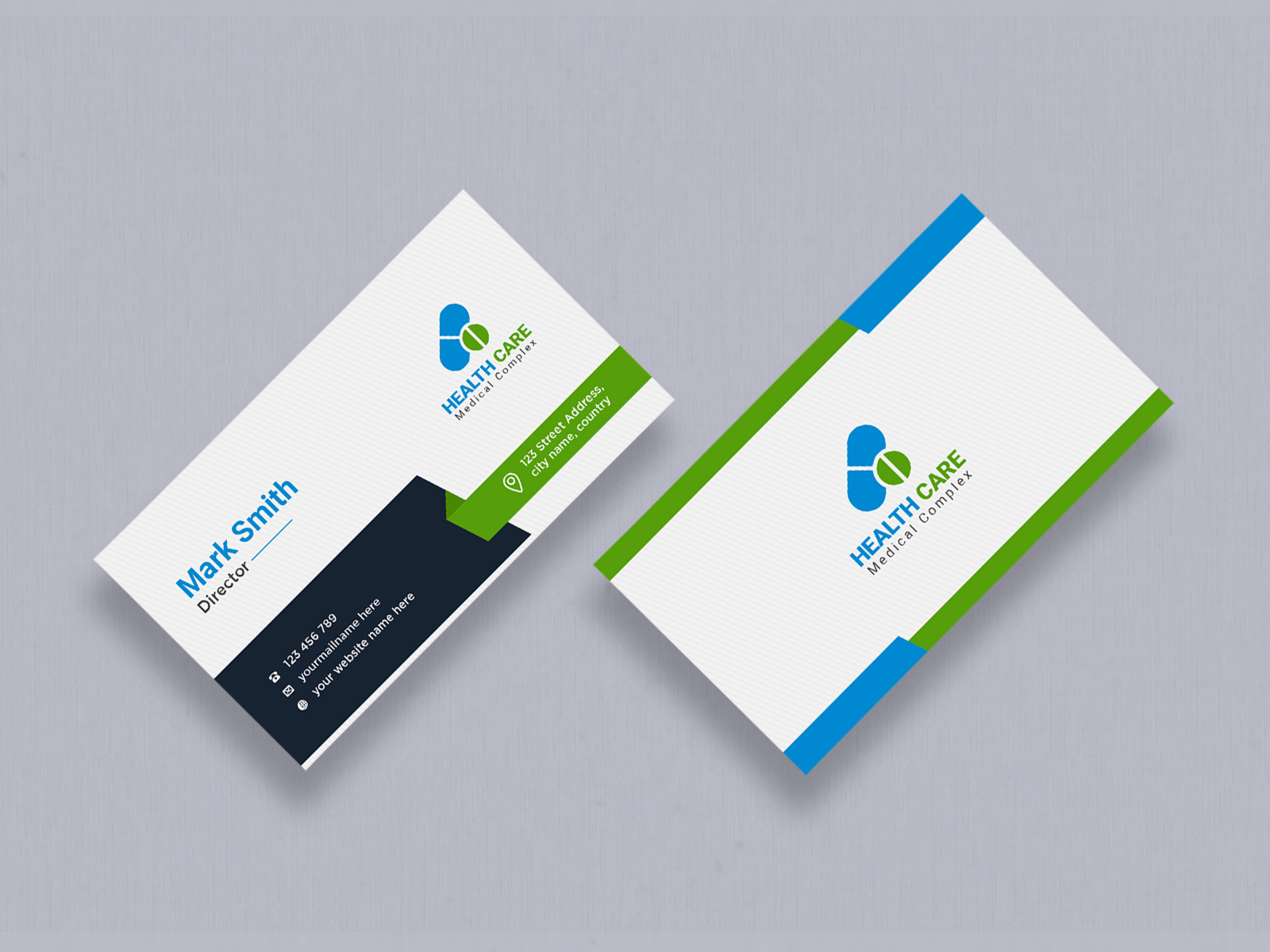 Medical Business Card Template by Shahin Uddin on Dribbble