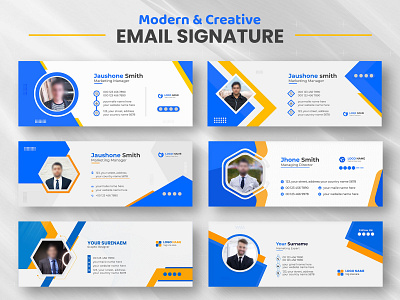 Modern & Creative Email Signature Design Template email template