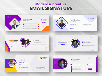 Modern email signature designs template