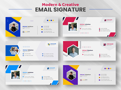 Modern email signature designs template