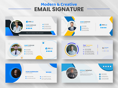 Modern email signature design design