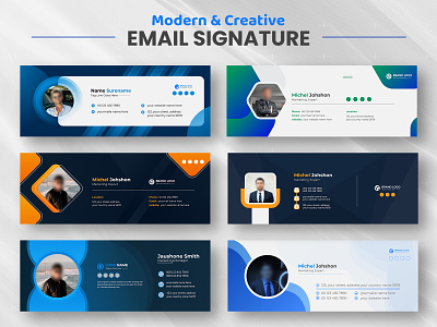 Modern email signature design