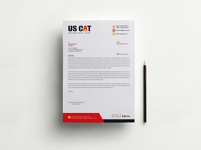 Letterhead Template Design modern