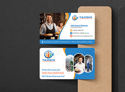Travel, Rl, recruiting Agency Business card professional
