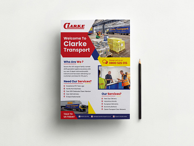 Transport Transport Logistic Service Company Flyer company