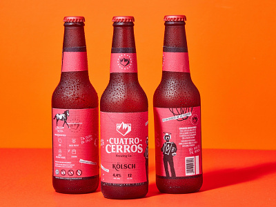 Cuatro Cerros : Branding + Packaging beer brand branding design graphic design identity label logo mexico