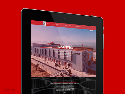 Frisa Website brand branding design digital forging frisa identity red responsive steel web