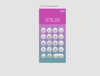 Daily UI Challenge 04 - Magic Unicorn Calculator app branding calculator daily 100 challenge dailyui design icon ios app ios app design minimal typography ui userexperience userinterface ux