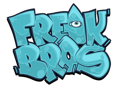 Freak Bros graphic design illustration logo logo design