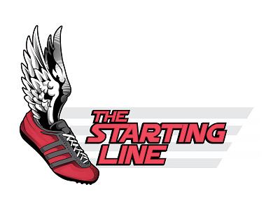 The Starting Line graphic design illustration logo logo design