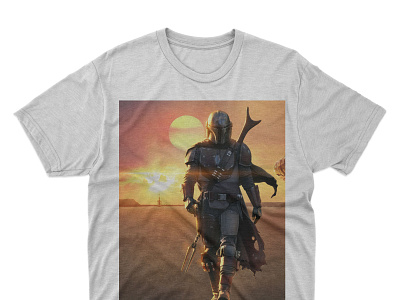 The Mandalorian design movie starwars tshirt art