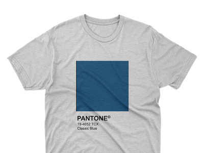 pantone blue color design illustration pantone tshirt art typography vector