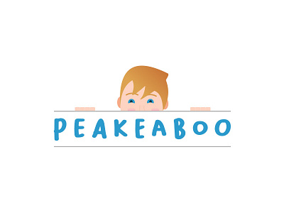 Peakeaboo illustration illustrator logo