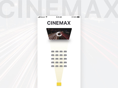 Booking App app design cinema cinema app clean interface intro loading loading screen movie app ui