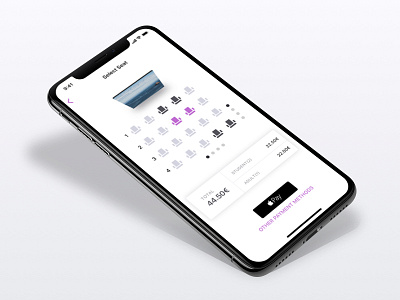 Cinema app book movie book seat book ticket booking cinema movie pay screen seats select seats ui ui design
