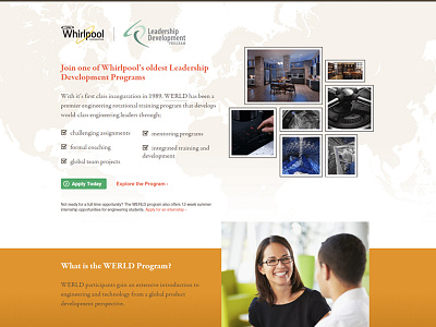 Whirlpool WERLD brand css responsive whirlpool