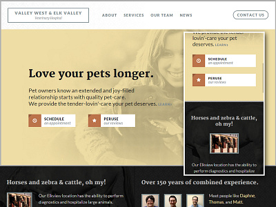 Love your pets longer. animals cwv drupal lato merriweather pets veterinarian wv