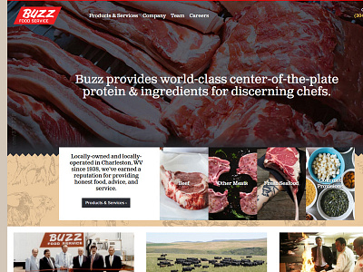 Buzz chef clarendon farm food meat proxima nova