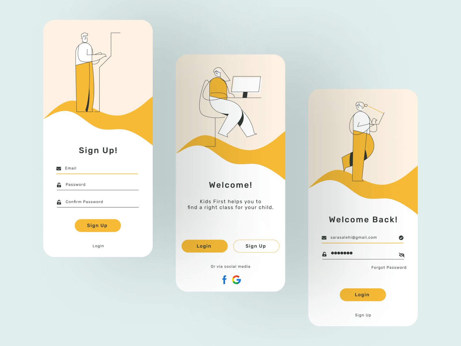 Kids First by Sara Salehi on Dribbble