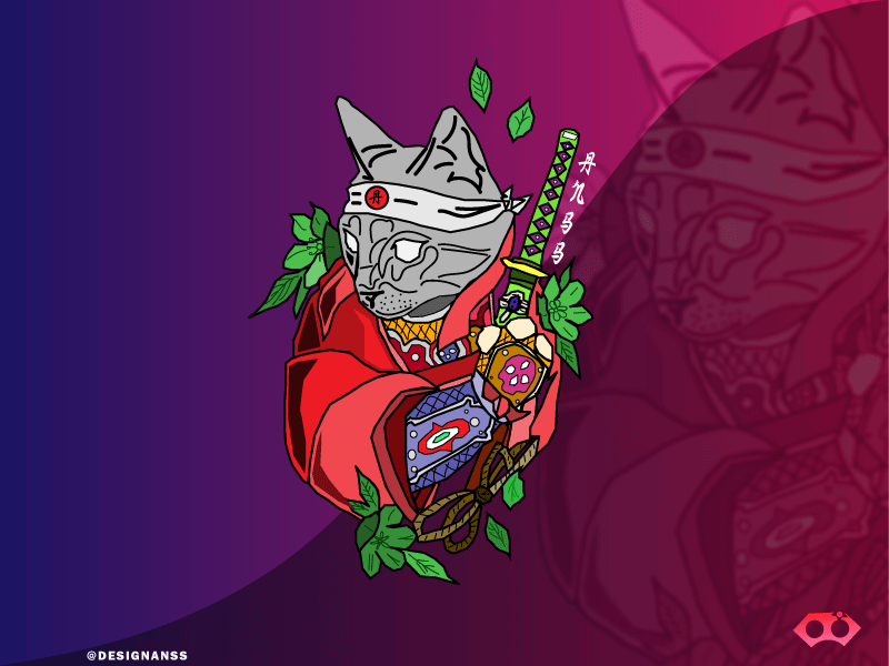 Samurai cat