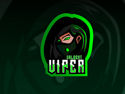 Valorant VIPER Esport Mascot Logo