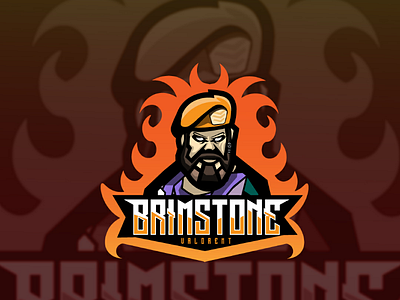 Valotant BRIMSTONE Espprt Mascot logo