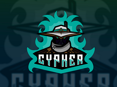 Valotant CYPHER Espprt Mascot logo esport gamming mascot logo valorant