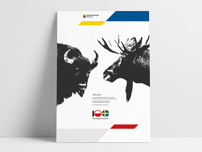 #SWEDENPOLAND100 (poster) branding design graphic design illustration illustration art poster design print design series visual identity