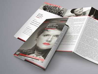 Symphony concert programme brochure branding brochure design design graphic design photo editing print design promotional design series typography