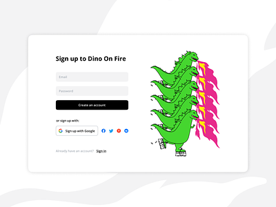 Sign up | Daily UI 001 dailyui design signup ui webdesign