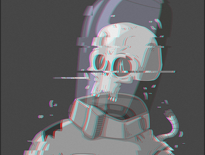 Dead in space adobe animate astronaut cartoon character character design cosmos dead death illustration vector vector art