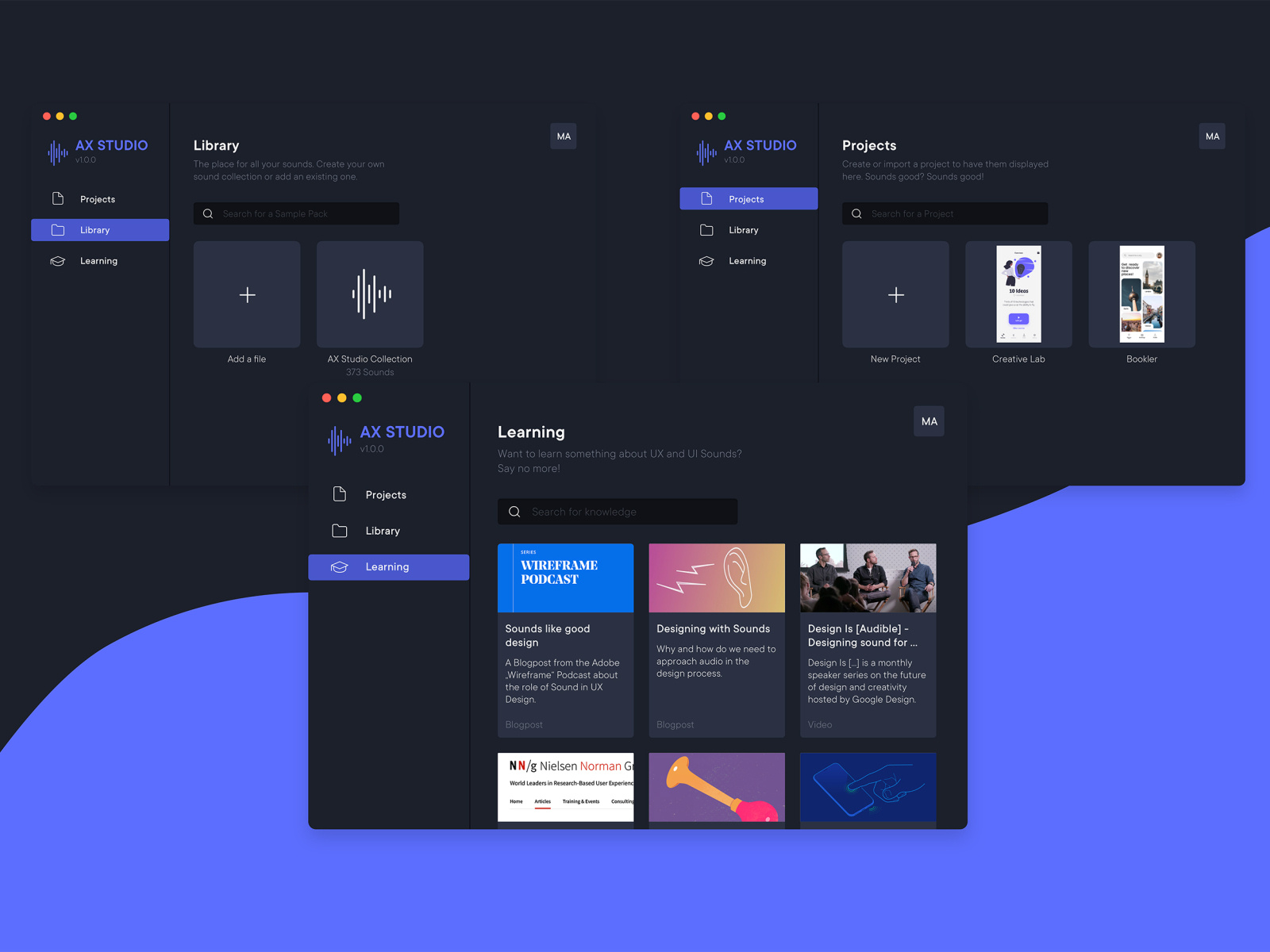 AX STUDIO – A concept for auditory interaction design by Arthur Farger ...