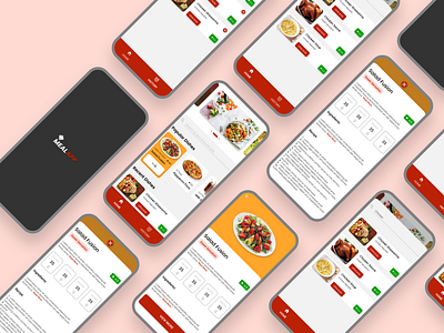 Meal App UI branding branding design daily ui design illustration landingpage product design productdesign ui uidesign ux webdesign website design