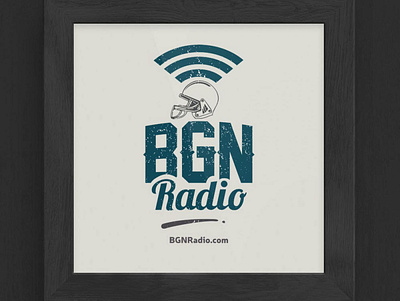 BGN Radio Logo branding business logo design hire me logo playful logo textured logo vector vintage vintage logo vintage logo design