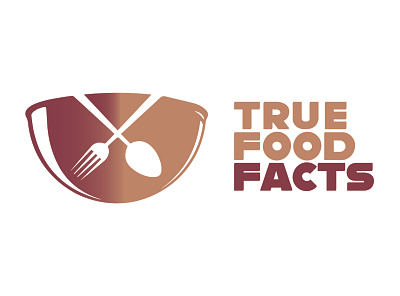 True food facts business logo colorful art design hire me icon logo minimal playful logo typography vector