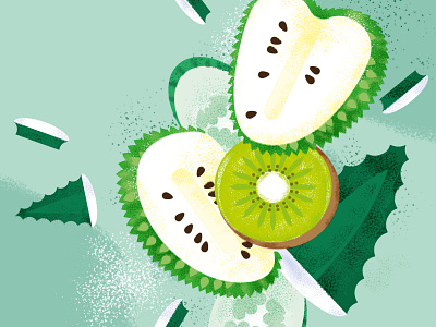 Sausep Splash art branding design food fruit fruits graphic design illustration illustrator packaging vector