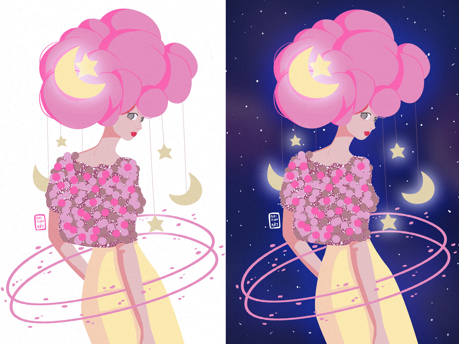 Cotton Candy Sky by Ariann Art on Dribbble