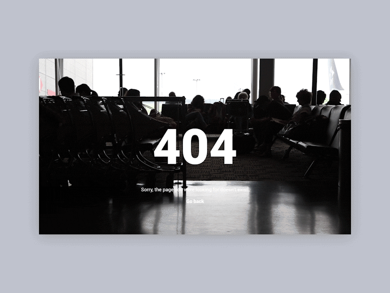 Daily UI 008 - 404 page 404 animation daily design motion ui
