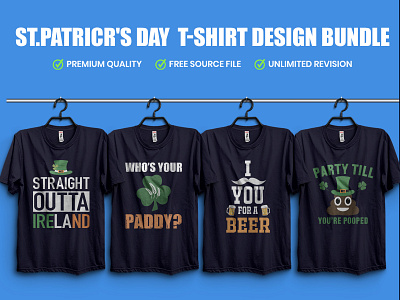 ST.PATRICR'S DAY T-Shirt Design Bundle​​​​​​​ amazon t shirt amazon t shirts design branding illustration logo st patricks day 2020 st patricks day shirts mens st.patricrs day t shir st.patricrs day t shirt design t shirt design ideas t shirt design online free t shirt design studio