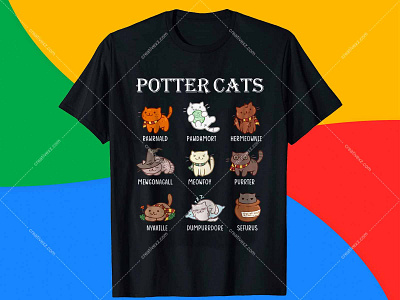 Potter Cats T Shirt Design - Hello Dribbble branding custom t shirts design etsyseller etsyuk funny cat t shirts graphicdesign merchbyamazondesign mugdesign t shirt design app t shirt design ideas t shirt design maker t shirt design vector tshirt tshirtonline tshirtslovers typography ui